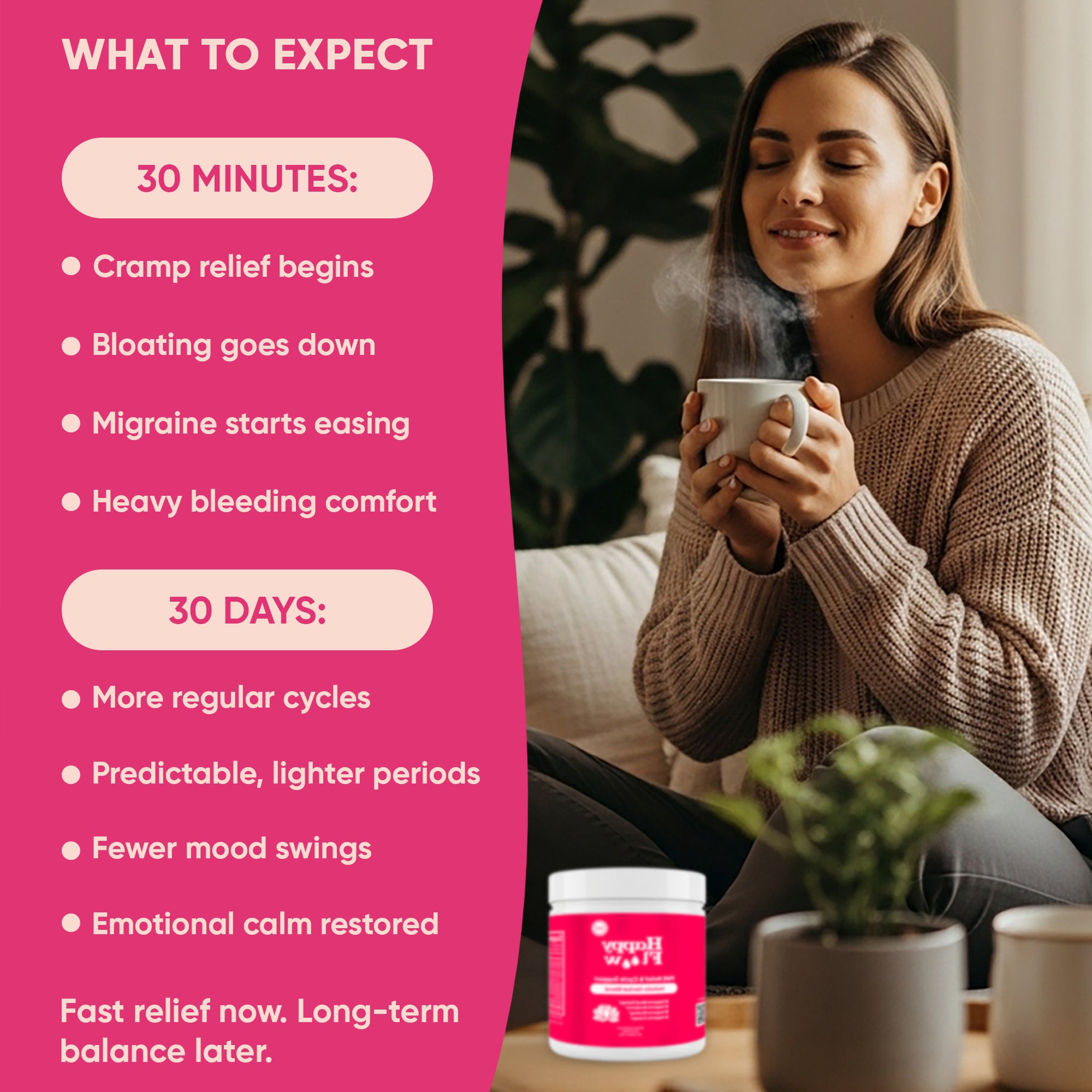 Happy Floow Period Support Tea - Cinnamon Flavored